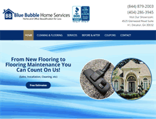 Tablet Screenshot of bluebubbleservices.com